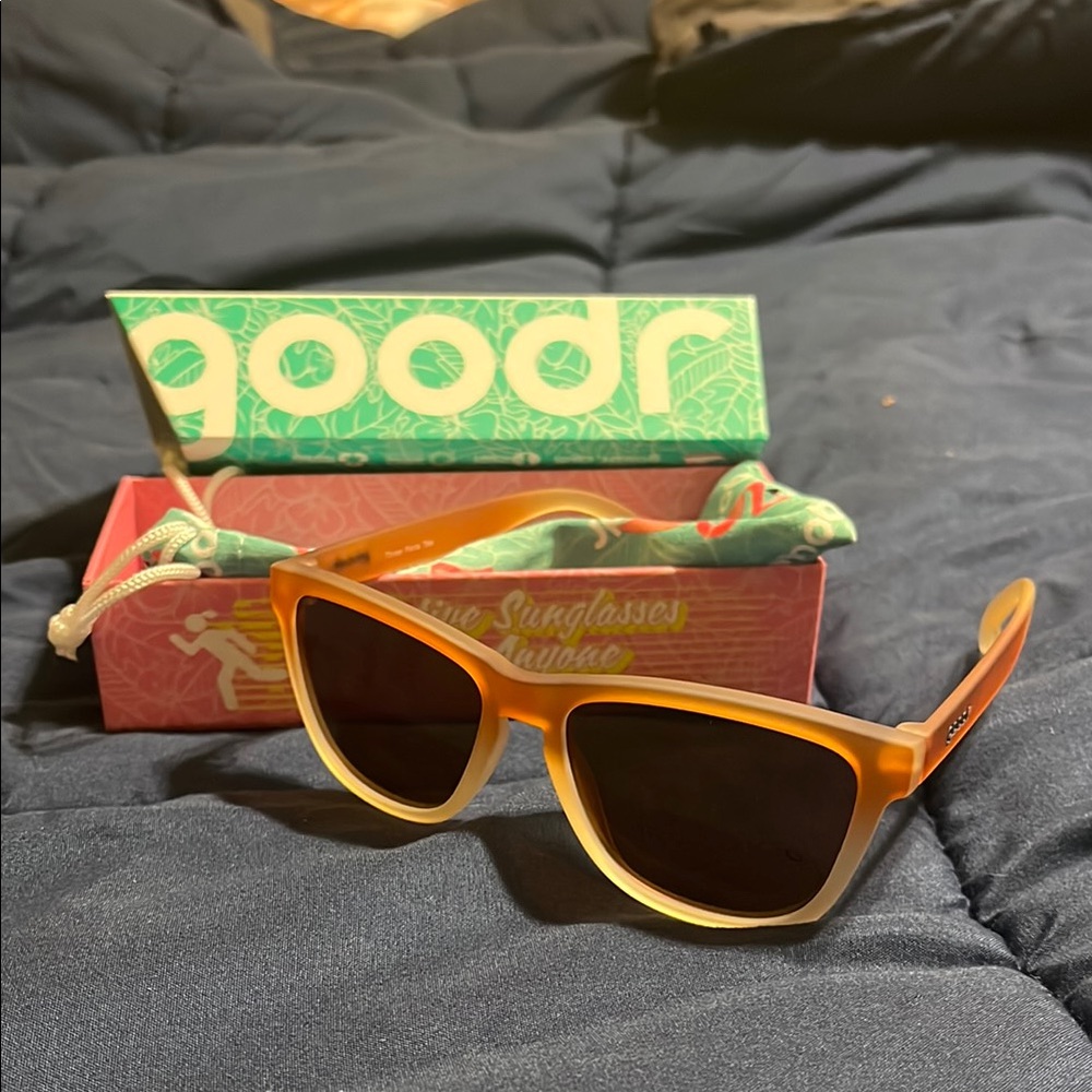 Goodr Women's Sunglasses - Ombré orange/brown/clear